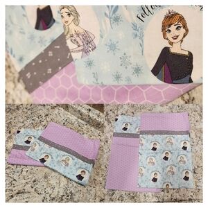 Handmade Frozen Themed Pillowcase - Purple and Blue